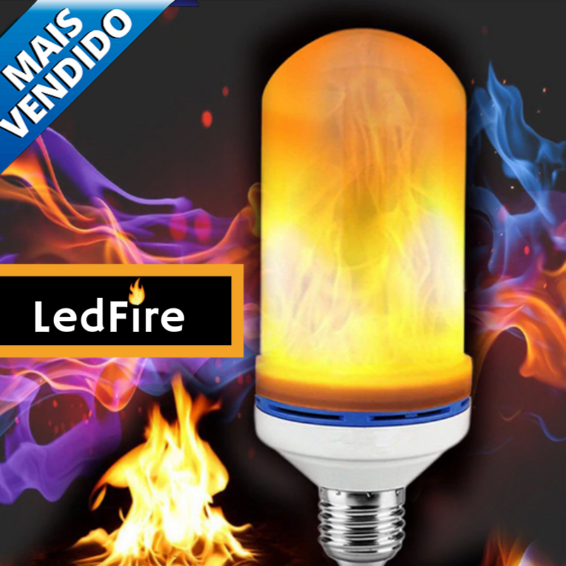 Lâmpada LedFire 8W | Perfeita para Decoração
